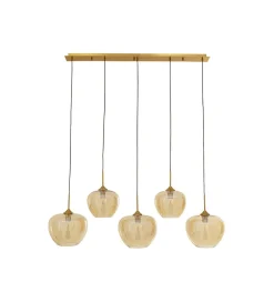 Lampa wisząca SPHERE FIVE 160 cm złota