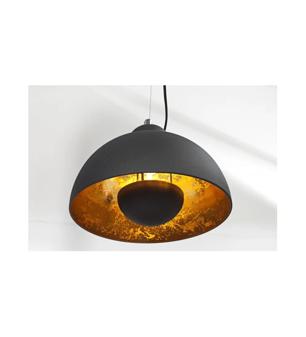 Lampa wisząca Studio 3 czarne złoto