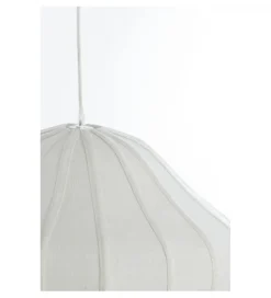 Lampa wisząca SUKAU 50 cm lniana kremowa