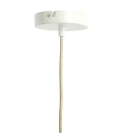 Lampa wisząca ZUBEDA 58 cm kremowa
