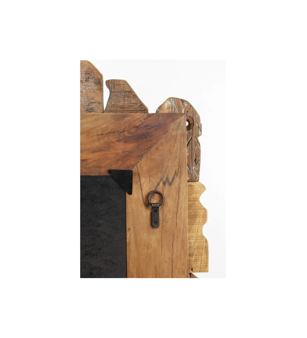 Lustro BE MIND 90 x 160 cm drewno naturalne