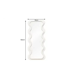 Lustro ścienne FUENTE 160 cm białe