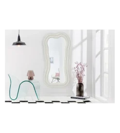 Lustro ścienne FUENTE II RUBIO 100 cm białe