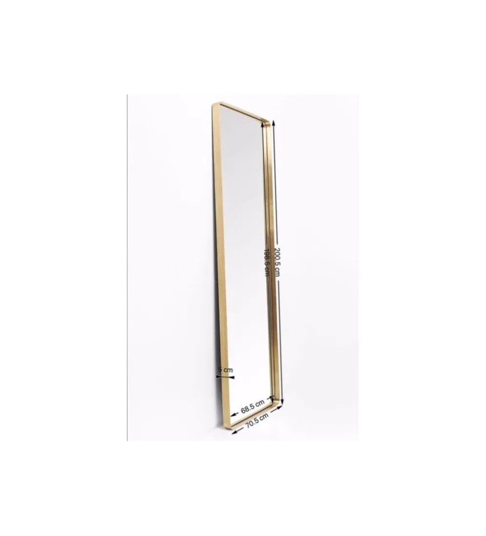 Lustro CURVE MO 70 x 200 cm złote
