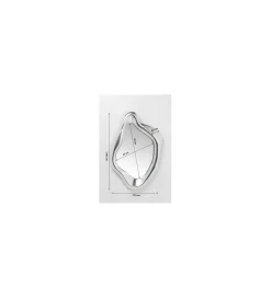 Lustro Hologram 119 cm x 76 cm srebrne