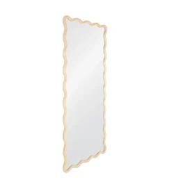 Lustro JOMANEO 180 cm drewno paulowni naturalne