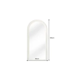 Lustro KIRAZ ART DECO 160 cm białe