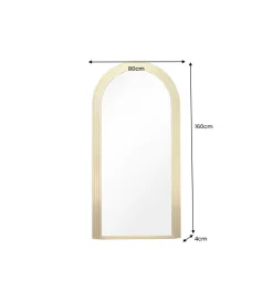 Lustro KIRAZ 160 cm złote