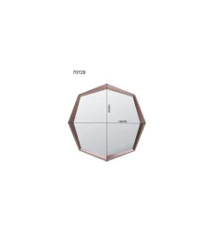 Lustro OCTAGON 120 x 120 cm kawowe