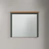 Lustro STANTON 68 cm  w optyce dębu Evoke Ciemnozielony