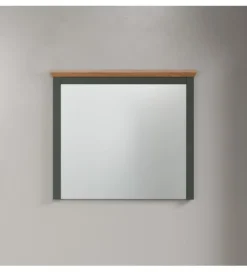 Lustro STANTON 68 cm w optyce dębu Evoke Ciemnozielony