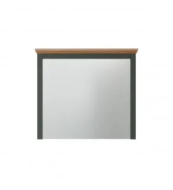 Lustro STANTON 68 cm  w optyce dębu Evoke Ciemnozielony