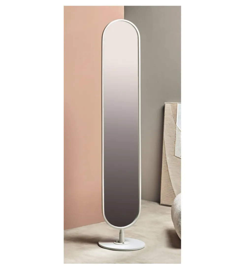 Lustro stojące GIRATORIO 170 cm białe