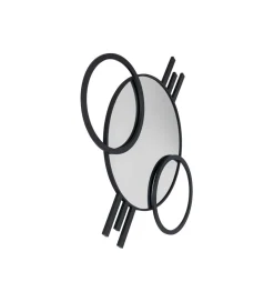Lustro TRIPLE CIRCLE 124 x 119 cm czarne