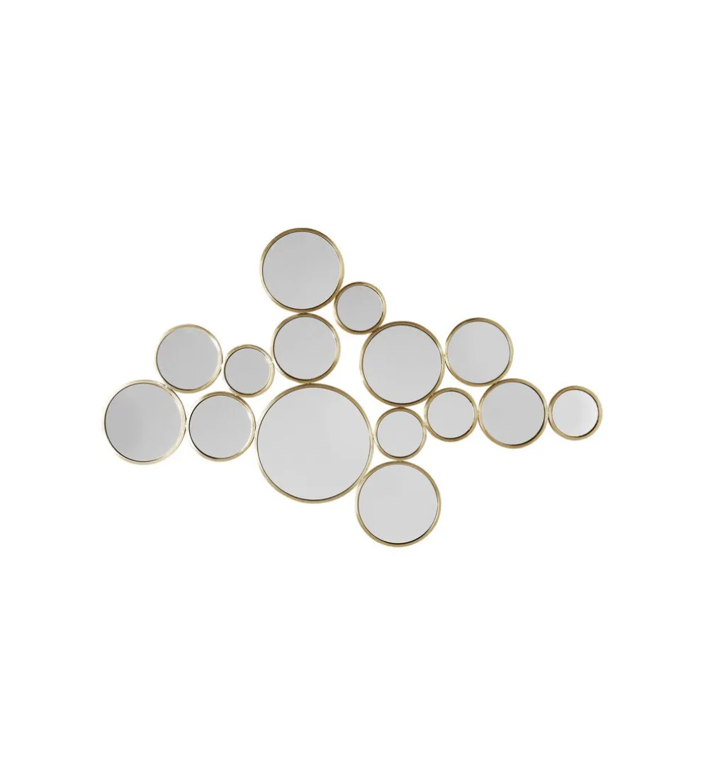 Lustro wiszące BUBBLES 138 x 93 cm złote