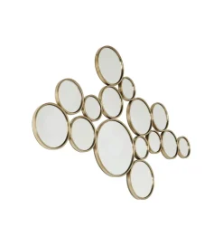 Lustro wiszące BUBBLES 138 x 93 cm złote