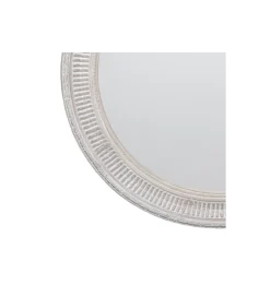 Lustro wiszące DEAY 80 cm drewno paulowni szare