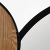 Lustro wiszące ESPEJONA 123 cm naturalne czarne