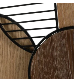 Lustro wiszące ESPEJONA 123 cm naturalne czarne