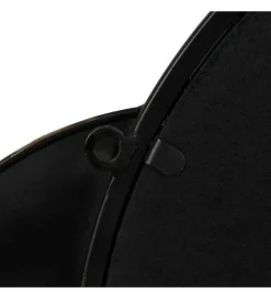 Lustro wiszące ESPEJONA 83 cm naturalne czarne