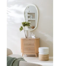 Lustro wiszące MODERNA 120 cm białe