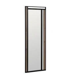Lustro wiszące NAGATARO 45 x 100 cm czarne naturalne