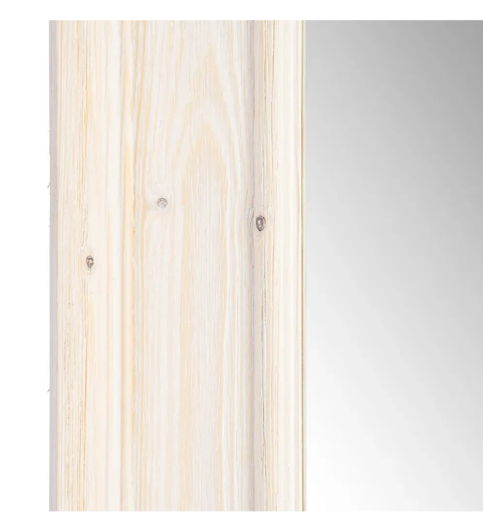 Lustro wiszące OKATA 171 cm naturalna białą rama