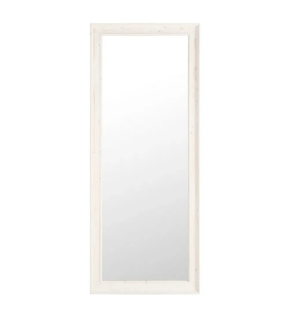 Lustro wiszące OKATA 171 cm naturalna białą rama