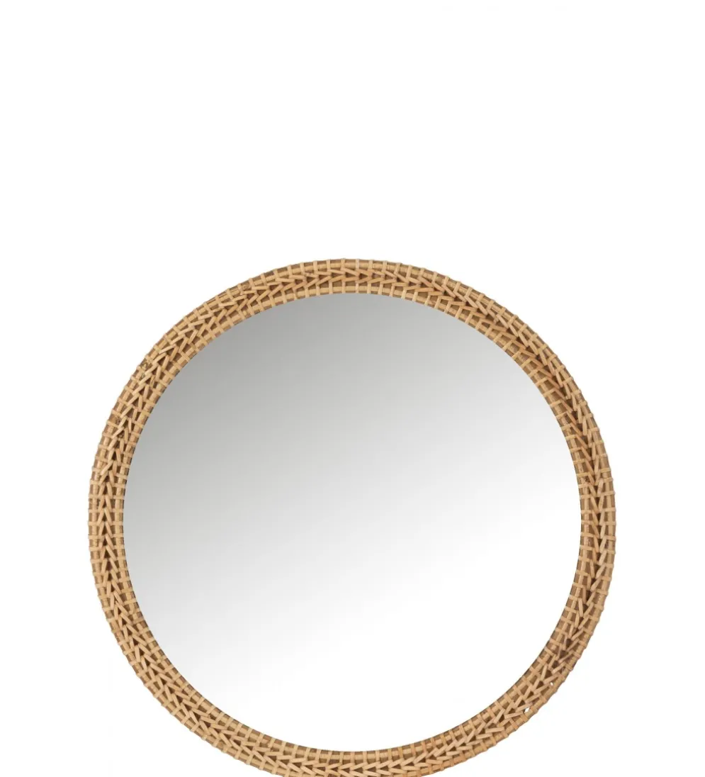 Lustro wiszące RECTANGLE 75 cm naturalne