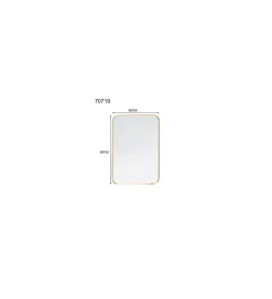 Lustro wiszące SIMPLY 60 x 90 cm złote