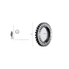 Lustro wiszące SPROCKET 92 cm srebrne
