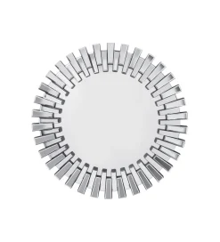 Lustro wiszące SPROCKET 92 cm srebrne