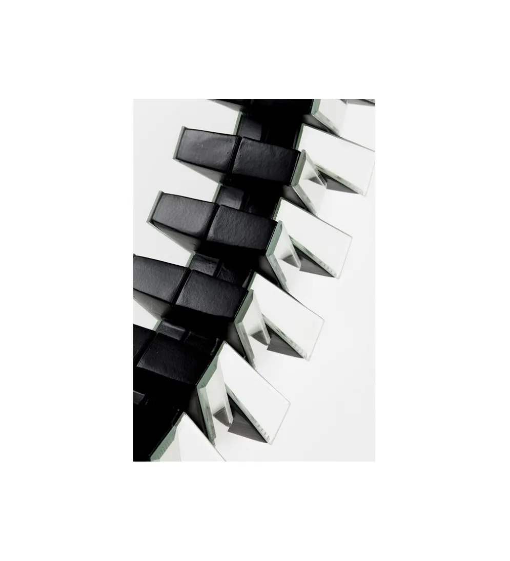 Lustro wiszące SPROCKET 92 cm srebrne