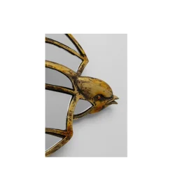 Lustro wiszące SWALLOW 37 x 25 cm antyczne złoto