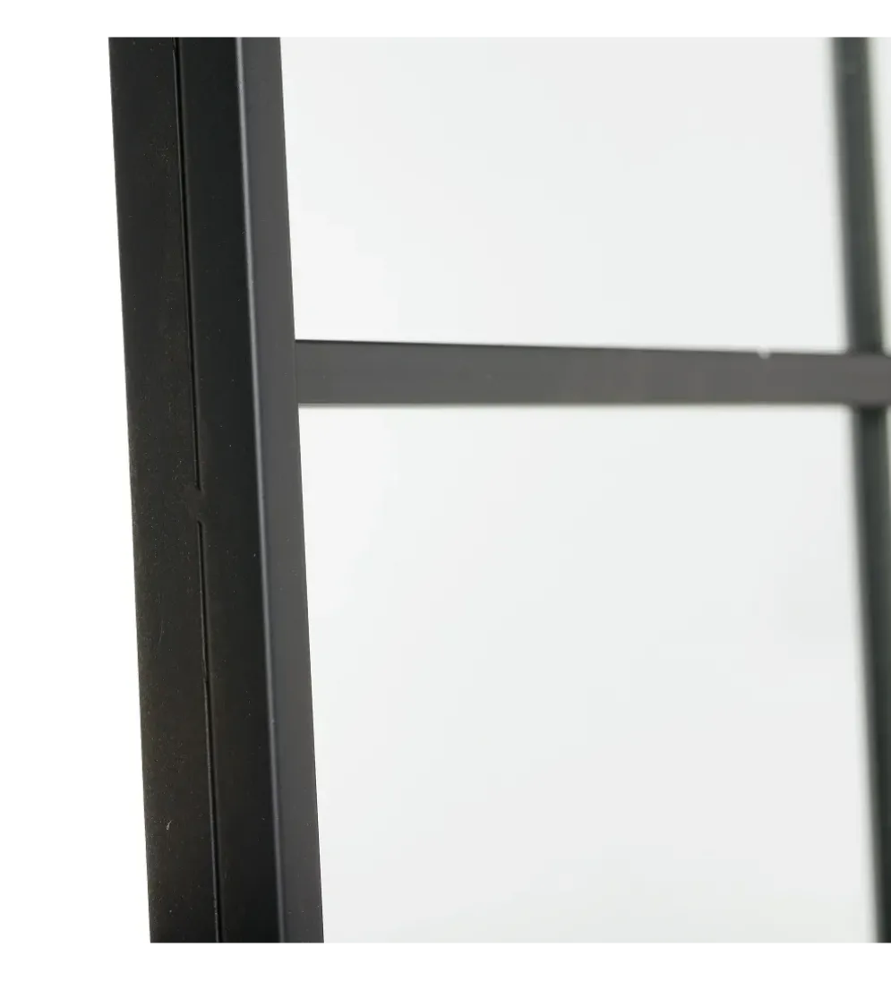 Lustro wiszące SYLAS 180 cm x 90 cm czarne