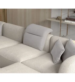 Narożnik BAHAMA Candelo XL 382 Cm Z Ottomaną Otwartą 190 Cm