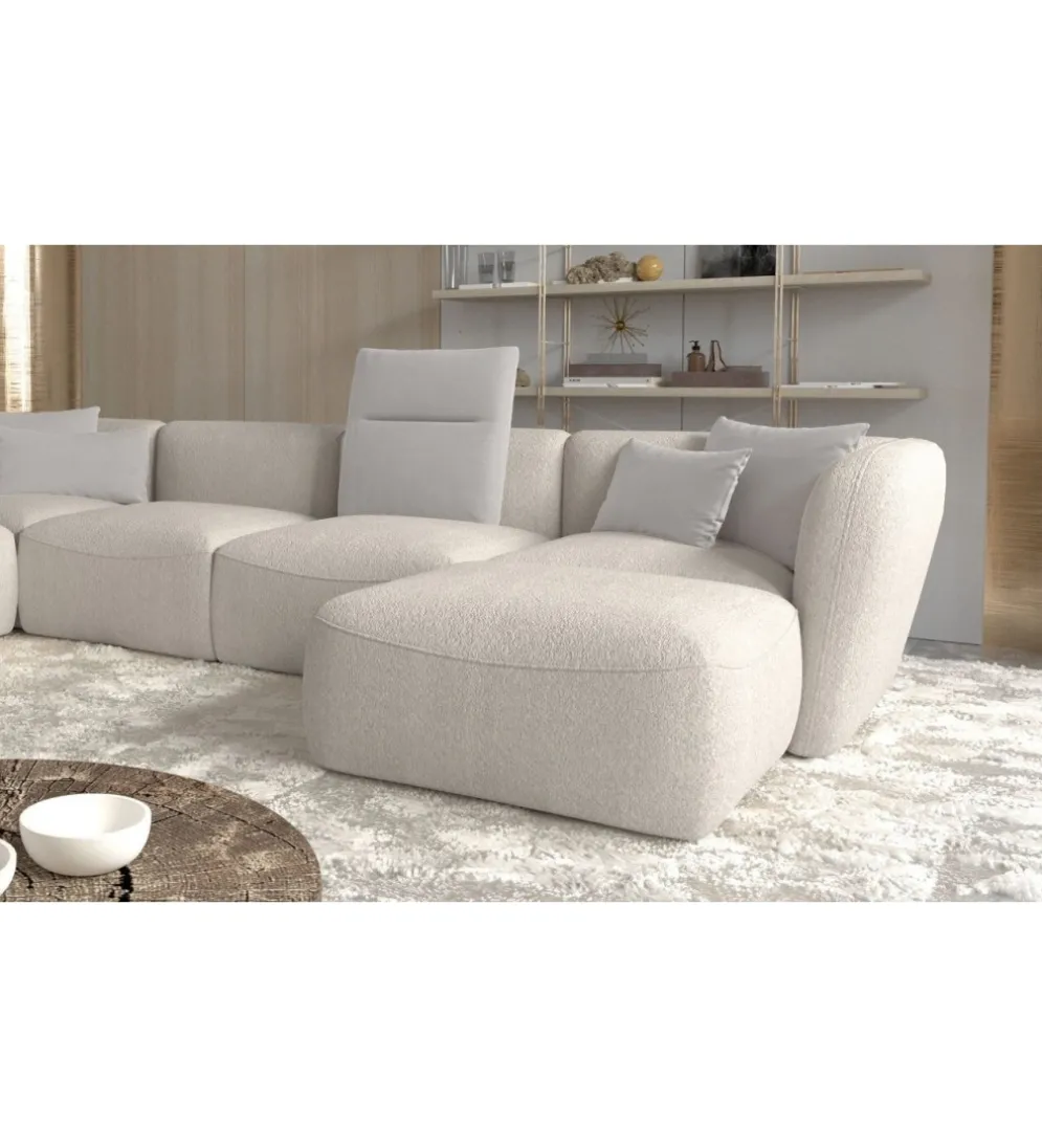 Narożnik BAHAMA Candelo XL 382 Cm Z Ottomaną Otwartą 190 Cm