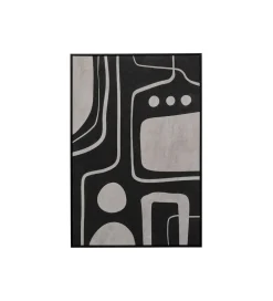 Obraz Artistic Blacky 70 cm x 110 cm czarny
