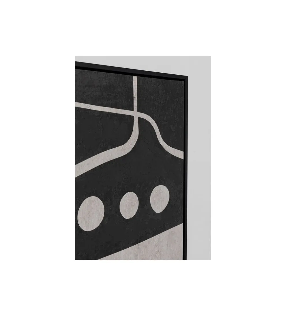 Obraz Artistic Blacky 70 cm x 110 cm czarny