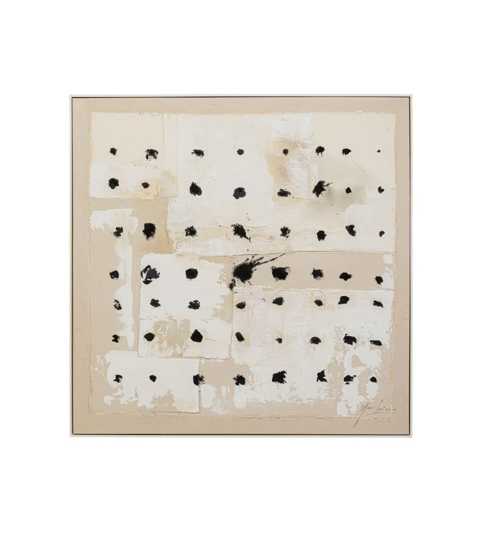 Obraz Creative Dots 120 cm x 120 cm naturalny