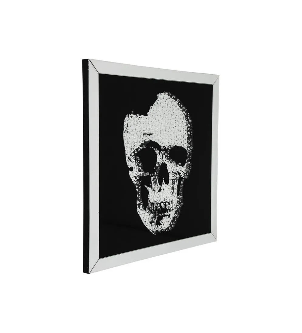 Obraz lustro Skull 100 cm x 100 cm