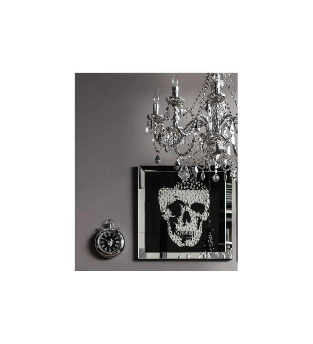 Obraz lustro Skull 100 cm x 100 cm