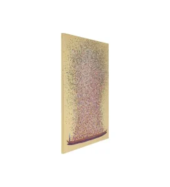 Obraz Touched Flower Boat Gold Pink 80 cm x 100 cm