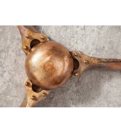 Ozdoba Ścienna Mystic Screw III 90 Cm Miedziana