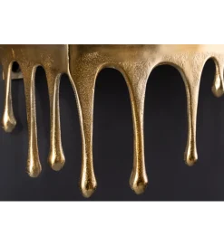 Ozdoba ścienna LIQUID LINE 60 cm antyczne złoto