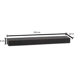 Półka ścienna DRACO 120 cm w optyce kamienia