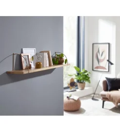 Półka ścienna FREJA 100 cm drewno mango