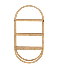 Półka ścienna Plank 56 cm rattan