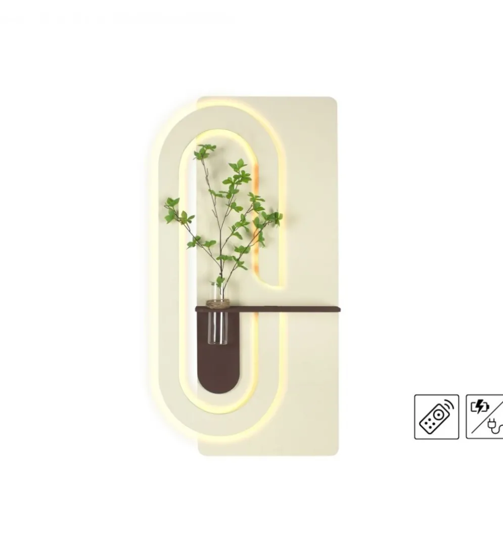 Półka kwiatowa RELIEVE 60 x 120 cm kształt litery C