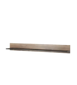 Półka LARONA 180 Cm O Wybarwieniu Satin Nussbaum z kolorem Touchwood